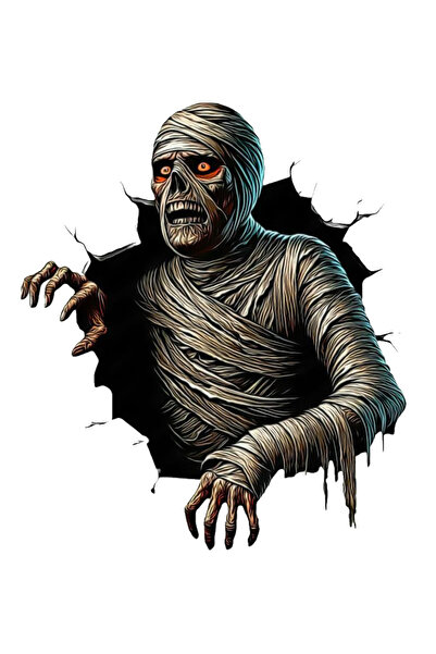 MegaSticker ملصق مومياء ثلاثي الأبعاد - 13 × 12 سم للسيارة، والدراجة النارية،...