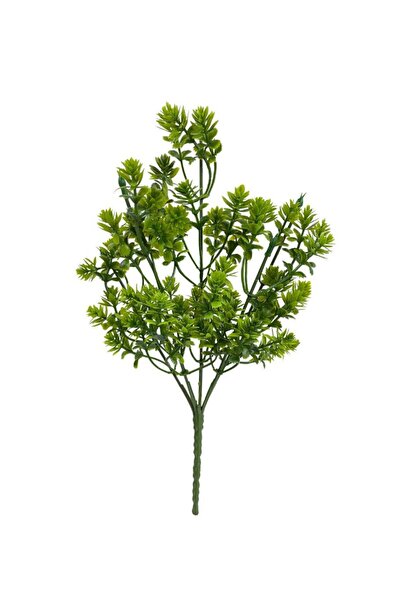 Nettenevime Yapay Çiçek Plastik Demet Yeşil Mini Lotus Demeti Garnitür Aradal...