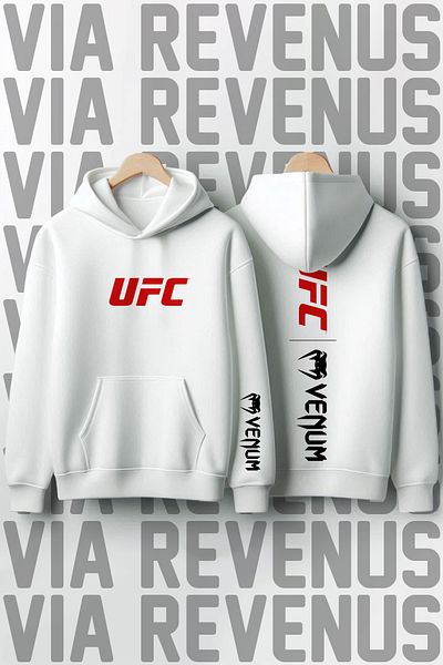 Vordevia Ufc Ultimate Fighting Championship - Front and Back Printed Hooded Sweatshirt