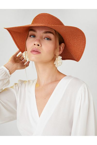 Koton Straw Visor Hat