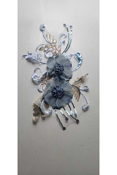 BERKE TUHAFIYE AKSESUAR زينة جبرية مطرزة بالزهور مقاس 32 × 18 سم