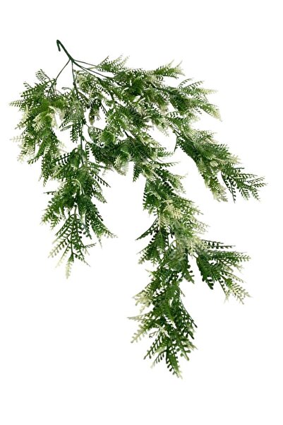 Nettenevime Yapay Çiçek Sarkan Çiçek Yeşil Beyaz Fern725 Yapay Sarmaşık 70*30...