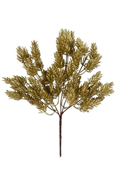 Nettenevime Yapay Çiçek Altın Gold Renk Başak Demeti 7dal 48 Çiçek Demet Garn...