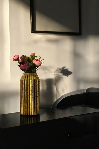Evene Small Vase - Table Top and Home Decoration, Gold Antique Color Model 27