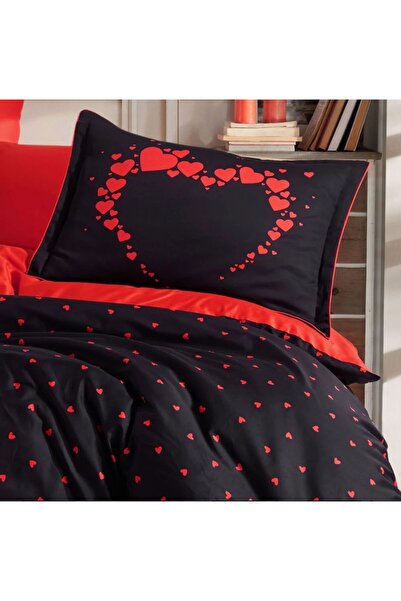 Hobby Double Satin Duvet Cover Amore Black
