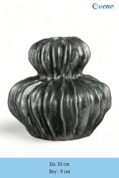 Evene Small Vase - Table Top Home Decoration, Silver Antique Color Model 26