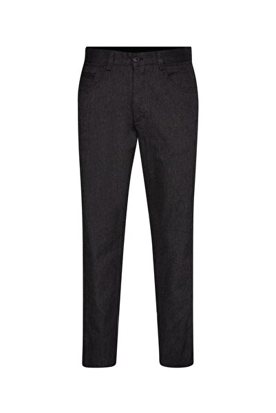 SÜVARİ Süvari Slim Fit 5 Cep Cotton Gabardin Siyah Erkek Pantolon