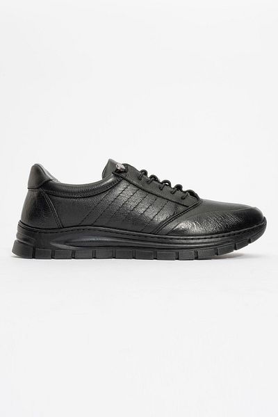 Modena Genuine Leather Orthopedic Rubber Rubber Laced Comfort Men's Leather Shoes Plm 062