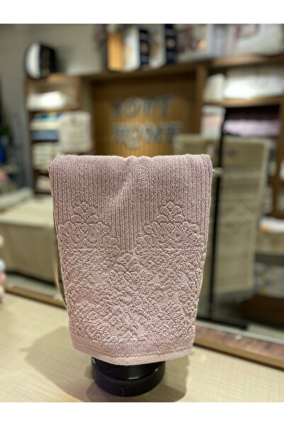 GONCA %100 Pamuk Mürdüm Jakarlı Havlu (50x90cm)