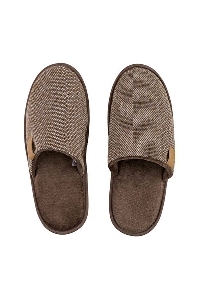 LC Waikiki LCW STEPS Kahverengi Desenli Erkek Ev Terliği