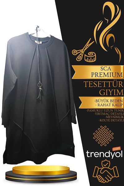 SCA Premium Long Tunic with Necklace Gift