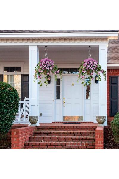 Nettenevime Yapay Çiçek Sarkaç Sepette Begonvil Bodrum Çiçek Sepeti Pembe