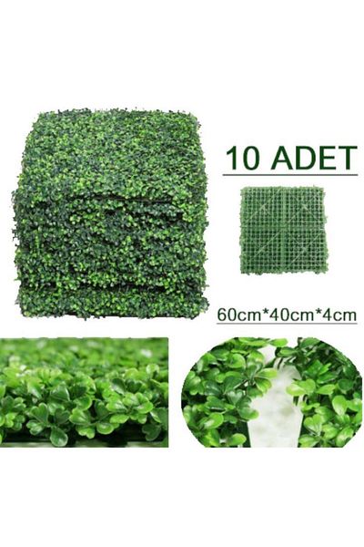 Nettenevime 10-Piece Wall Covering Panel Boxwood Sheet 40x60 Cm