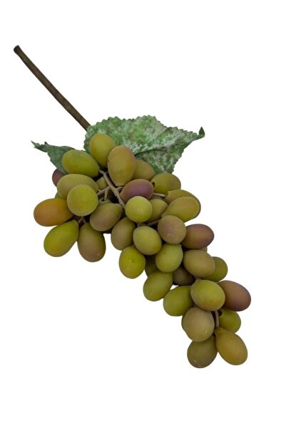 Nettenevime Yapay Meyve Üzüm Pastel Yeşil Büyük Boy Süs Dekoratif Meyve