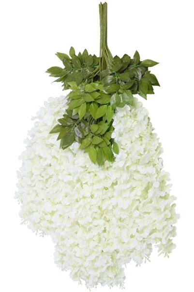 Nettenevime Sarkan Yapay Çiçek Akasya Beyaz 80 Cm 3 Sarkan Dallı 12 Adet Bağ