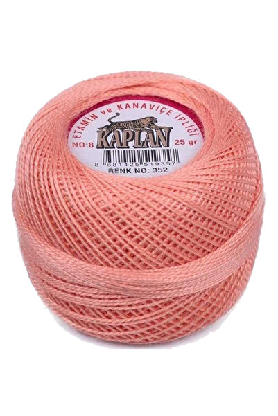 MKR 3 Pieces of Tiger Etamine and Cross Stitch Thread No. 8 Code/Color: 116 - 352 - 780 - Ryl