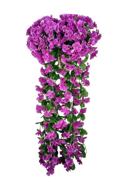 Nettenevime Yapay Çiçek Sarkan Begonvil Çiçeği Jumbo Lila