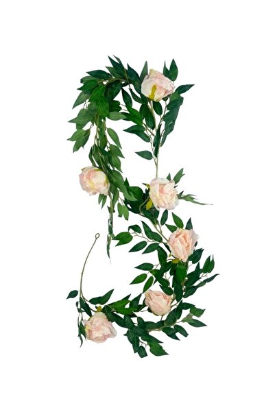 Nettenevime Yapay Çiçek Sarkan Ve Dolanan Güllü Sögüt Sarmaşık Pembe Gül Yapa...