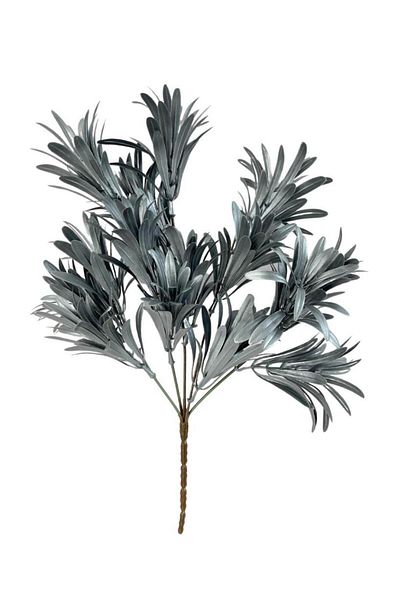 Nettenevime Τεχνητό λουλούδι Ασημί Χρώμα Podocarpus Πακέτο 5 κλαδιών Γαρνιτούρα Aradal Διακοσμητικό Τεχνητό Φυτό
