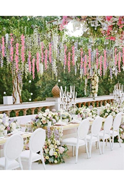 Nettenevime Yapay Çiçek Sarkan 4 Dallı Akasya 70cm Pembe