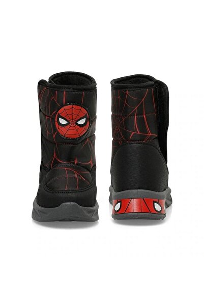 SPIDERMAN Spıderman Leroy Siyah Cırtlı Kürklü Erkek Çocuk Kar Botu