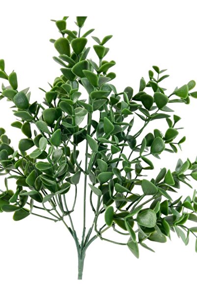 Nettenevime Yapay Çiçek Pastel Yeşil Büyük Okaliptus Şimşir Demeti Garnitür Aradal Dekoratif Yapay Bitki