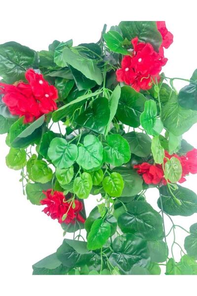 Nettenevime Yapay Çiçek Sarkan Sardunya 80cm Canlı Kırmızı