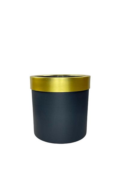 Nettenevime Black Vase - Stainless Aluminum Belt, 20*20 Decorative Material