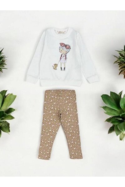 Zekids Set cu colanți cu flori pentru fete