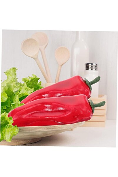 Nettenevime Artificial Red Pepper Village Pepper 1Pc 15*4 cm Real Size