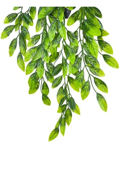 Nettenevime Yapay Çiçek Sarkan Fejka Nane Yapraklı Bitki Küçük Siyah Saksıda Yapay Sarmaşık 55cm