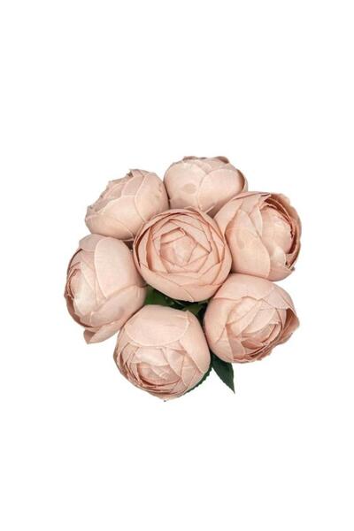Nettenevime Yapay Çiçek 10lu Pudra Pembe Şakayık Demeti Erengül Gelin Buketi Çiçeği