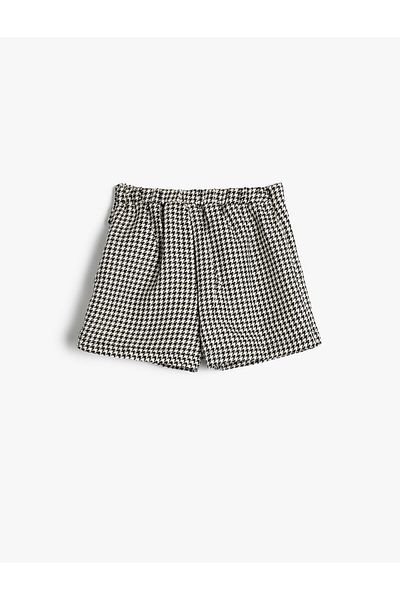 Koton Krátká sukně se vzorem Houndstooth