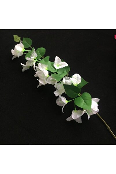Nettenevime Yapay Çiçek Begonvil Çiçeği Beyaz 80cm Tek Dal Bodrum Çiçeği Sarkan Çiçek