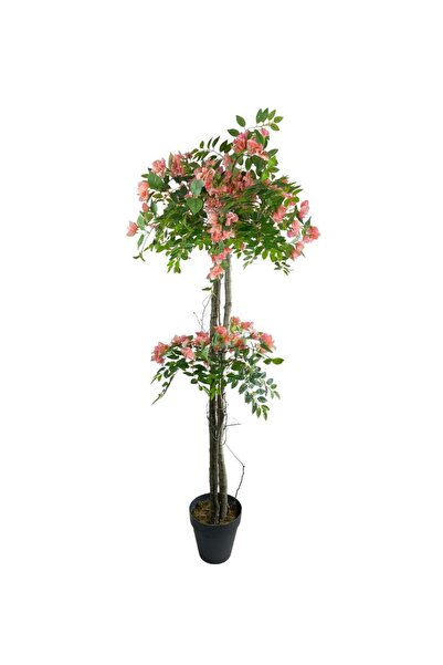 Nettenevime Yapay Ağaç Pembe Begonvil Ağacı 2gövdeli Doğal Salex Dallar 2katlı 180cm