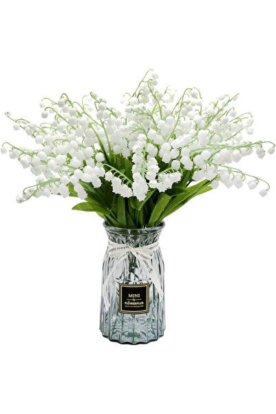 Nettenevime Yapay Çiçek Müge Çiçeği Beyaz Çan Çiçeği Lily Of The Valley Demet
