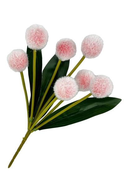 Nettenevime Yapay Çiçek Kırmızı Açık Pompon Çiçeği Dekoratif Yapay Çiçek 30*20cm