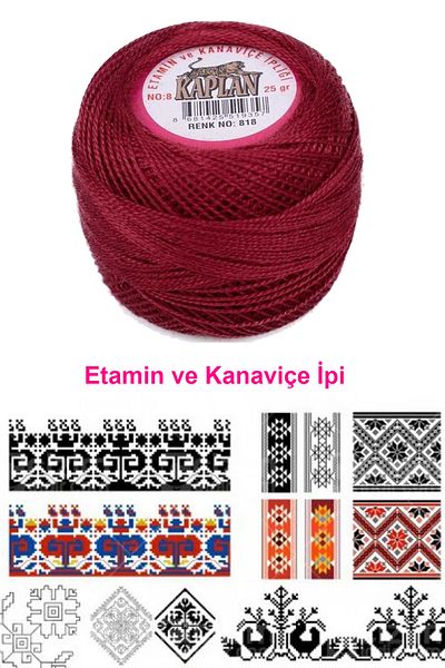 Kaplan Etamine and Cross Stitch Thread 8 Code/Colour: 818 - Royaleks