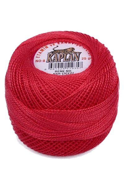 Kaplan 3 Pieces of Etamine and Cross Stitch Thread 8 No Code/Colour: Pomegranate Flower - 842 - 997 - Ryl