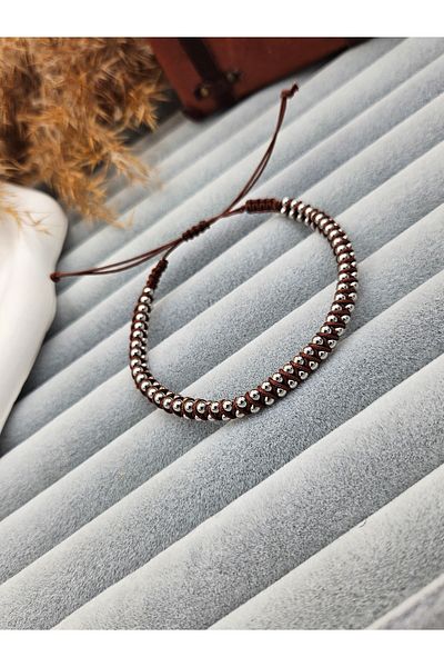 AURA Men's Steel Bulk Macrame Bracelet