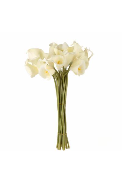 Nettenevime Τεχνητό λουλούδι Wet Gala Realistic Eva Material Cala Flower 8 Pack Κρέμα