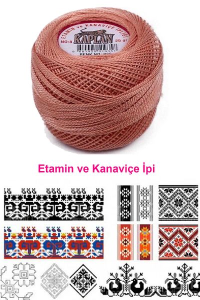 Angoravi Tiger Etamine and Cross Stitch Lanyard No. 8 Code/Color: 922 - Royaleks
