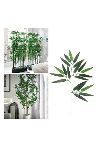 Nettenevime 3lü Set Yapay Çiçek Tekli Bambu Yaprağı Ağaç Yaprağı 3adet Tekdal