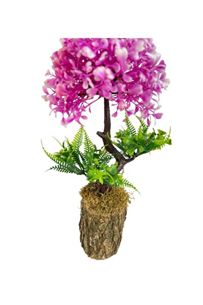 Nettenevime Bonsai Decorative Artificial Tree with Half Ball Head Lilac Bonzai 30cm
