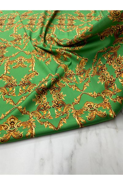 ipekkumaş Πράσινο Veona Pattern Dressing Shirt Cover Tivil Satin Fabric Το προϊόν μας πωλείται σε τεμάχια 1 τεμάχιο 1 μέτρο