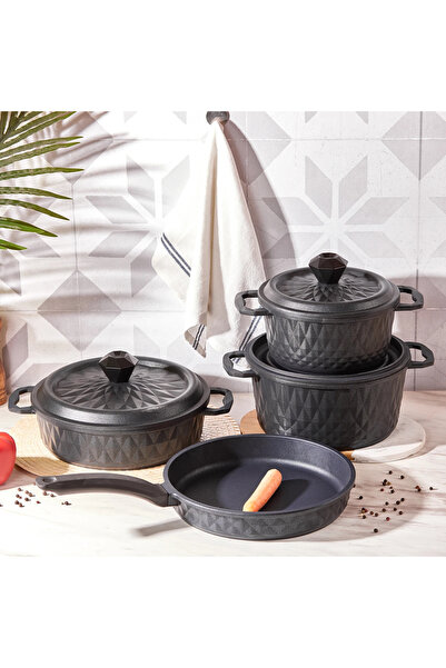 Karaca Biodiamond Döküm 7 Parça Fırın Eldiveni Hediye