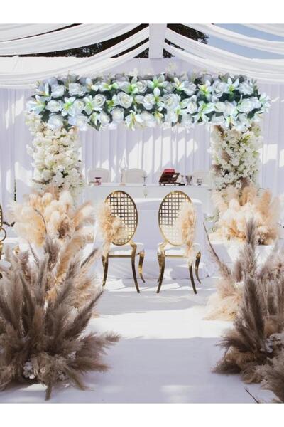 Nettenevime Yapay Çiçek Tak Organizasyon Çiçeği Nişan Masası Çiçek Süsleme 150*30 cm