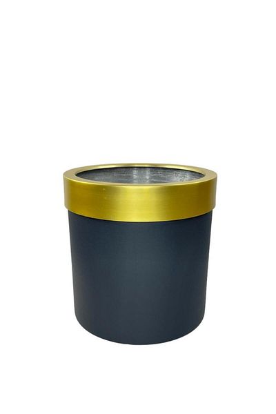Nettenevime Black Vase - Stainless Aluminum Belt, 20*20 Decorative Material