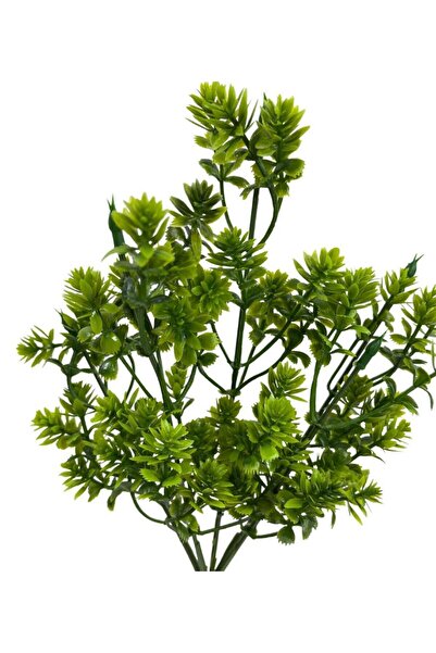 Nettenevime Yapay Çiçek Plastik Demet Yeşil Mini Lotus Demeti Garnitür Aradal Dekoratif Yapay Bitki