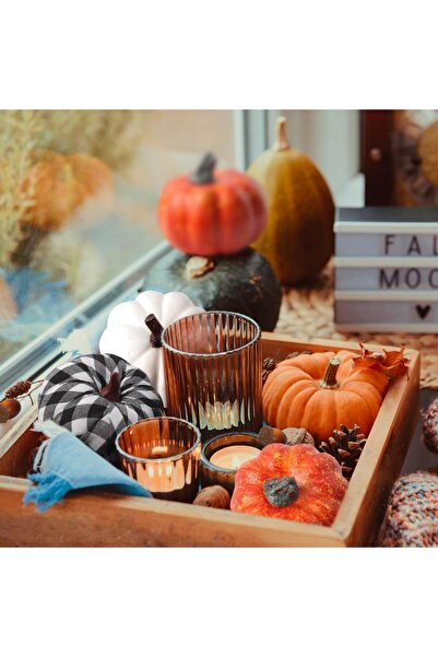 Nettenevime Artificial Vegetable Pumpkin Pumpkin Orange 8cm 1Pc